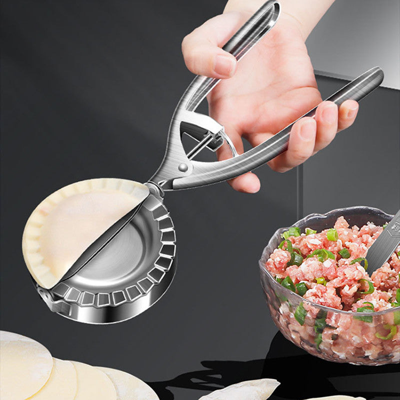 Kitchen Dumpling Mold Stainless Steel Dumpling Machine Pressing Home Baking Tool Skin Press Tool Dumpling Noodle Manual Kitchen Gadgets EcoVital Hub