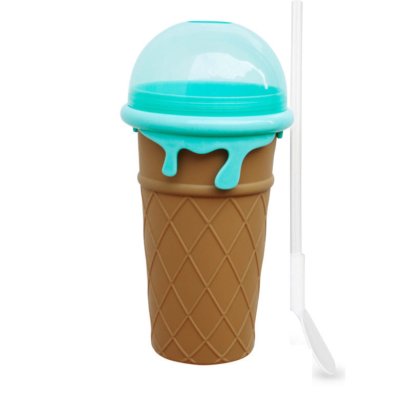 500ml Large Capacity Slushy Cup Summer Squeeze Homemade Juice Water Bottle Quick-Frozen Smoothie Sand Cup Pinch Fast Cooling Magic Ice Cream Slushy Maker Beker Kitchen Gadgets EcoVital Hub