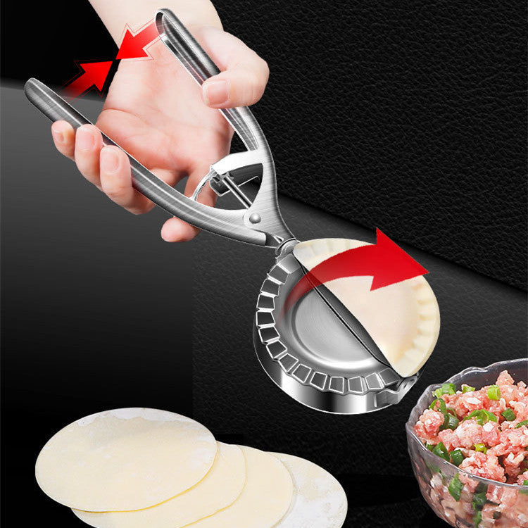 Kitchen Dumpling Mold Stainless Steel Dumpling Machine Pressing Home Baking Tool Skin Press Tool Dumpling Noodle Manual Kitchen Gadgets EcoVital Hub