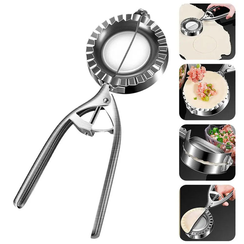 Kitchen Dumpling Mold Stainless Steel Dumpling Machine Pressing Home Baking Tool Skin Press Tool Dumpling Noodle Manual Kitchen Gadgets EcoVital Hub
