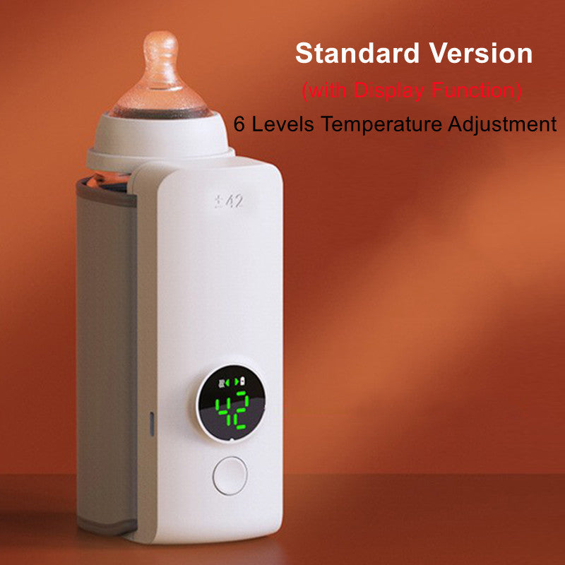 Portable Wireless Rechargeable Baby Bottle Warmer USB Charging And Heating Bag Portable Constant Temperature Milk Warmer Universal Bottle Insulation Sleeve EcoVital Hub