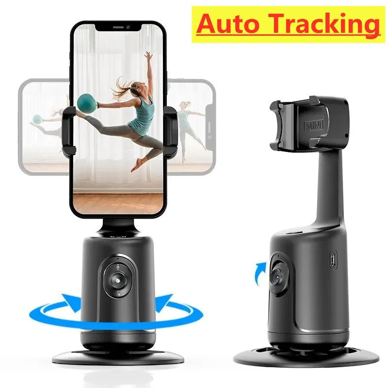 360 Auto Face Tracking Gimbal AI Smart Gimbal Face Tracking Auto Phone Holder For Smartphone Video Vlog Live Stabilizer Tripod EcoVital Hub