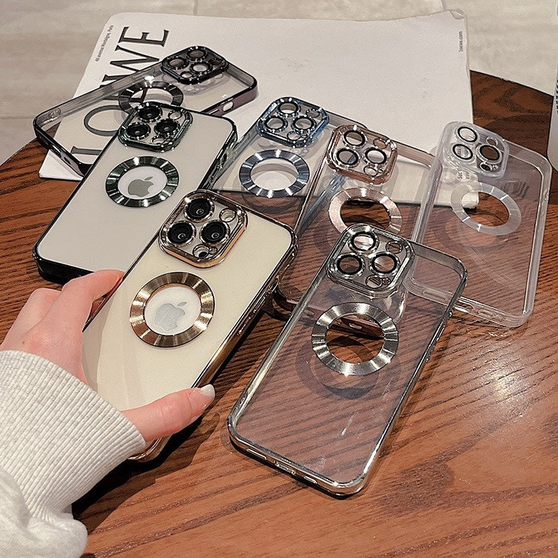 Phone Case With Camera Protector Advanced Electroplating Integrated With Lens Protector Phone Case For Iphone12 13promax Simple 11 Soft EcoVital Hub